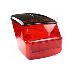Corpo luminoso fanale posteriore rosso con tettuccio nero  per Vespa 125 GTR - TS - 150 Sprint >0118590 -  Sprint Veloce - 200 Rally