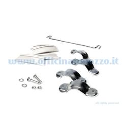Bracket right and left mirror clamp with coupling rod for Vespa GS