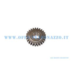 Pinion 25 meshes with primary DRT Z Z 72 (Ratio 2.88) straight teeth for Vespa 50 - Primavera - ET3