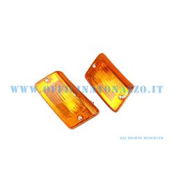 Couple of orange rear indicator perVespa PK XL-FL2