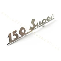placa trasera "Super 150" de aluminio pulido