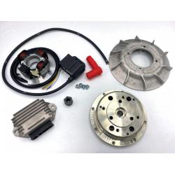 Turning VMC for engines Vespa PX, complete with road gray CNC road fan, weight 1.6 Kg