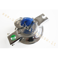 Tappo serbatoio basculante cromato con serratura per Vespa 125 V1-33/VM/VN/VNA-TS/150 VL/VB/VBA-T4/P80-150X/PX80-200E/Lusso 1°/P150S/P200E