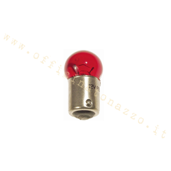 bayoneta Lámpara Vespa, bola roja 12V - 5W