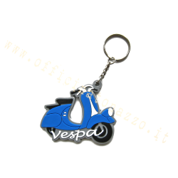 Keychain Vespa in blue color rubber