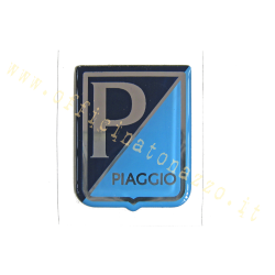 Escudo Piaggio adhesivo de goma para Vespa 125-150 Super - 125 GT - Sprint 150> 1967 - GS VS5T - VBA1T - VBB1T / 2T - GL - 180SS - 160 GS - modelos más antiguos (ruedas)