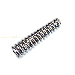 length front shock absorber spring. 165mm chrome for Vespa VM2T - VN1T / 2T - VNB1T> 6T - 150 VL1T> 3T - VB1T - VBA1T - VBB1T / 2T - 125 Super - GT - GTR - TS - 150 Super - Sprint from 014,978> - Sprint Veloce - 180/200 Rally