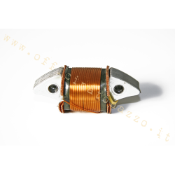 agujeros de la bobina de 43 mm distancia entre ejes de luz con cable amarillo para Vespa 90 - Primavera (Piaggio rif.originale 1.568.754)