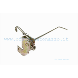 Locking lever left complete bonnet for Vespa PX Arcobaleno (Rif.originale Piaggio 24.4093 million)