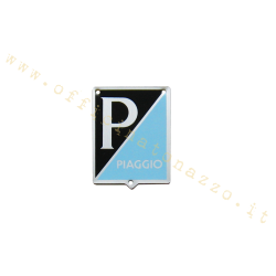 aluminio escudo Piaggio con asientos para remaches 36x46mm