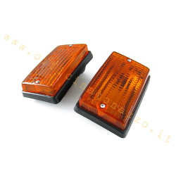 Couple of orange rear indicator for Vespa PK (excluding XL)