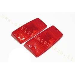 Bodies of bright red front direction indicator for Vespa PX