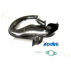 Polini Racing Muffler with aluminum silencer for Vespa 50