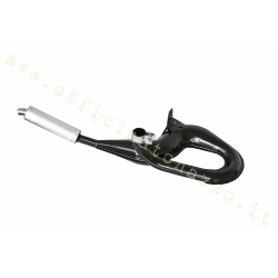 Silenciador de expansión negro Simonini con silenciador de aluminio para Vespa PX 125-150