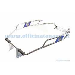 Salvascocca cromato con logo blu per Vespa GT - GTR - Rally - GL