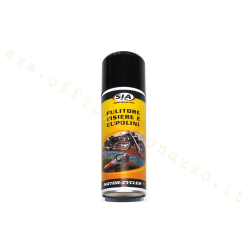 Spray detergent for visors - domes - windscreen