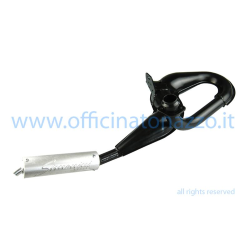 40307 - Marmitta ad espansione Simonini nera con silenziatore in alluminio per Vespa T5