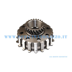 Pinion 23 meshes with primary DRT Z Z 67 and Z 68 Piaggio - "Z65 DRT" (Ratio2,82) elecoidale for clutch springs 8 Vespa