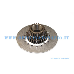 Pignone DRT Z 21 ingrana su primaria Z 64 Polini (ratio 3,05)denti dritti per frizione 7 molle Vespa