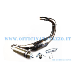 Marmitta ad espansione Simonini silenziatore in carbonio per Vespa PK 50 - PK 125