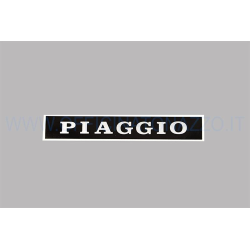 Adhesive label "Piaggio" black, for Vespa PX - PE saddle plate