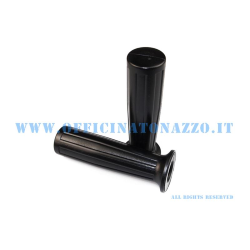 01659/V - Coppia manopole Ø 24mm nere per Vespa Cosa