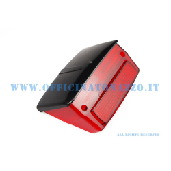 brillante luz trasera roja con carrocería de techo negro para Vespa 50 Special