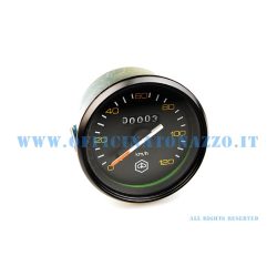  Contachilometri scala 120km/h nero originale Piaggio per Vespa P80/125/150X- PX80/125/150/200E- P150S- P200E