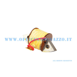 7086 - Bobina alimentazione alta tensione interna 6V per Vespa 98 - 125 V1T- V11>V15- V30- V33 fino al 1953 (rif.originale Piaggio 000670 - 20838)