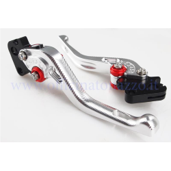 Pareja PM PRO palancas de aluminio tocho ajustable para Vespa PX - PE - 50 - Primavera - ET3 - TS - 160 GS - 180 SS - Rally - Sprint - GT - GTR