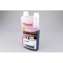 Oil mixture Oil Ipone Self synthetic base with integrated dosage cofezione 1 liter for Vespa