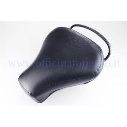 Sella singola pilota colore nero senza borchie e cuciture per Vespa VNB 1>6 - VBB 1>2 - VBA - VNA - GT - GTR - GL - Sprint - Sprint V. - TS - Rally - GS 160 - SS 180 - PX tutte le versioni