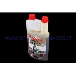 Olio miscela Ipone Samurai Racing sintetico 100% ad alte prestazioni con misurino integrato cofezione da 1 lt per Vespa