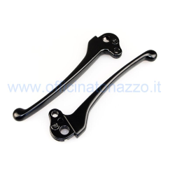 Coppia leve per freno/frizione in alluminio nero Vespa PX - PE - Arcobaleno