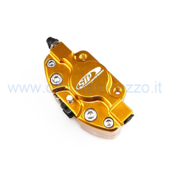 Pinza freno a disco maggiorata oro per Vespa PX (compresa di pastiglie)