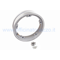 Cerchio tubeless in lega canale 2.10x10" grigio per Vespa PX - 50 - Primavera - ET3 (Valvola e dadi inclusi)