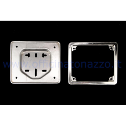 Holder in iron with frame in stainless steel for Vespa 50