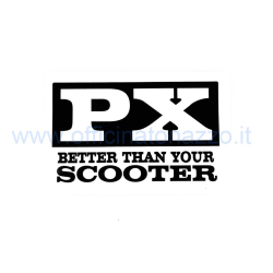 Adhesive Vespa "PX - better than your scooter", l = 106mm, w = 66mm