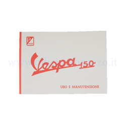 Libretto di uso e manutenzione per Vespa 150 VBB1T sal 1960 al 1964