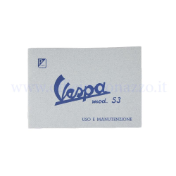 610037M - Libretto di uso e manutenzione per Vespa 125 del 1953