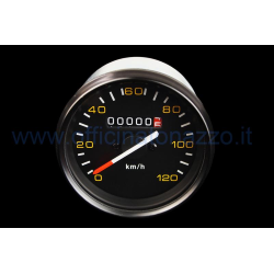 Odometer scale 120km / h black for Vespa P80 / 125 / 150X - PX80 / 125/150 / 200E - P150S - P200E