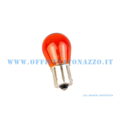 Lamp Vespa bayonet, sphere 12V - 21W orange with parallel rungs