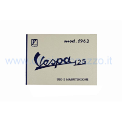 Libretto di uso e manutenzione per Vespa 125 VNB4T dal 1962 al 1963