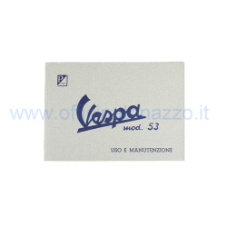 610037 - Libretto di uso e manutenzione per Vespa 125 del 1953