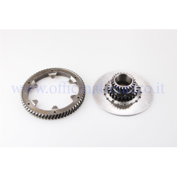 25270832 - Primaria Pinasco Z 24-65 (Ratio 2.70) denti elecoidali con pignone Ø107 (7 molle) completo di parastrappi per Vespa 200