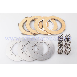 Clutch discs 4 Newfren cork with intermediate discs and springs 6