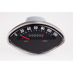 Odometer scale 120km / h black for Vespa VBB - VLB - GS160