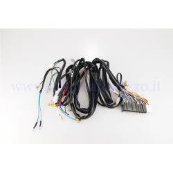 sistema eléctrico completo de conectores con la batería y el motor de arranque eléctrico para primera Vespa PX Rainbow serie de 7 hilos