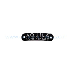 Placa de metal "continental Aquila" para MIS silla de montar. 17mm x 64mm