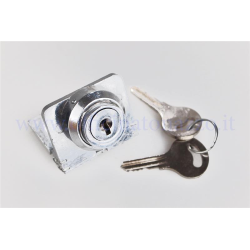 lock lock with long plate and smooth key for Vespa 150 1957/58 - 1956/61 VS2T GS 150> 5T